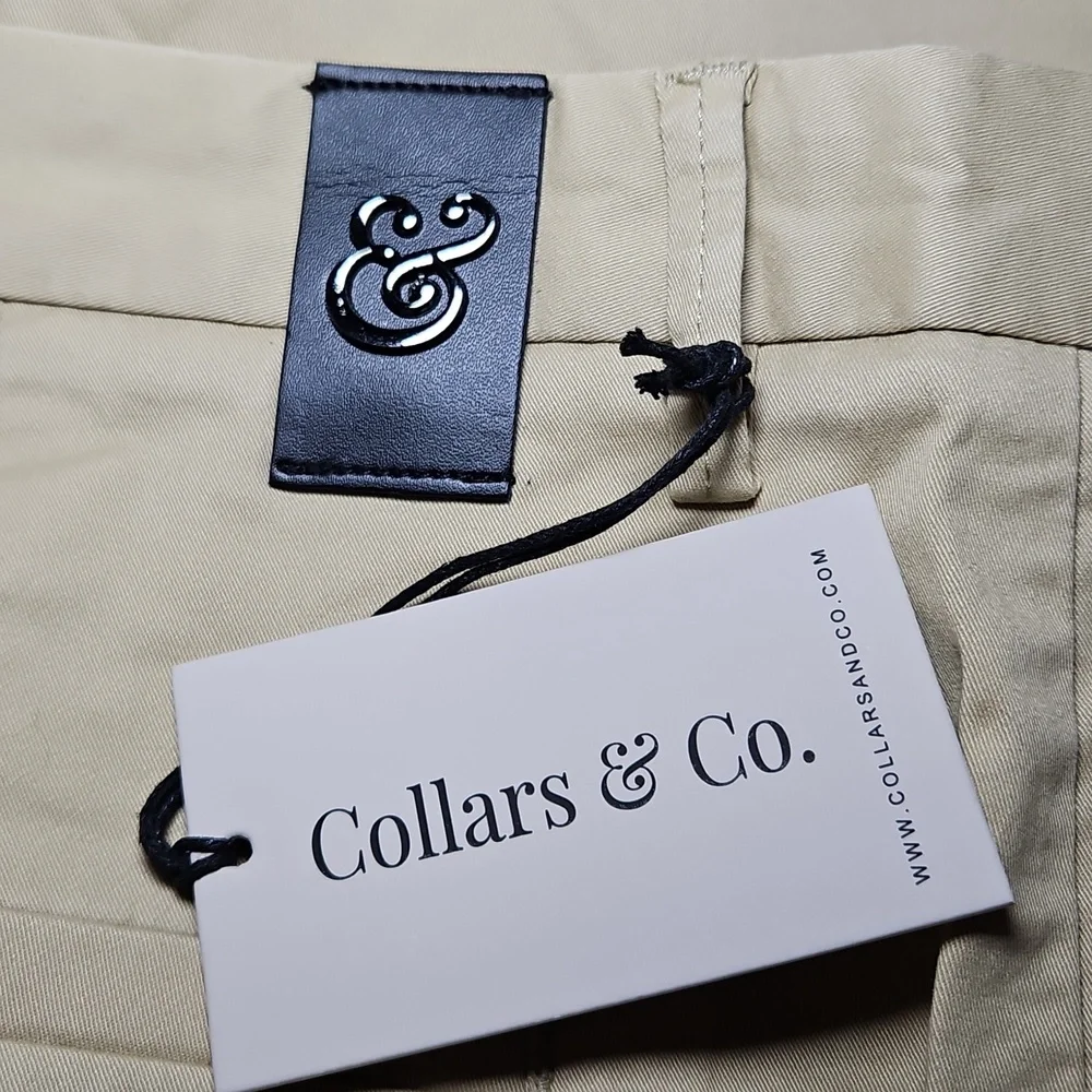 Collars & Co. Classic CEO Khaki Chino Pants New